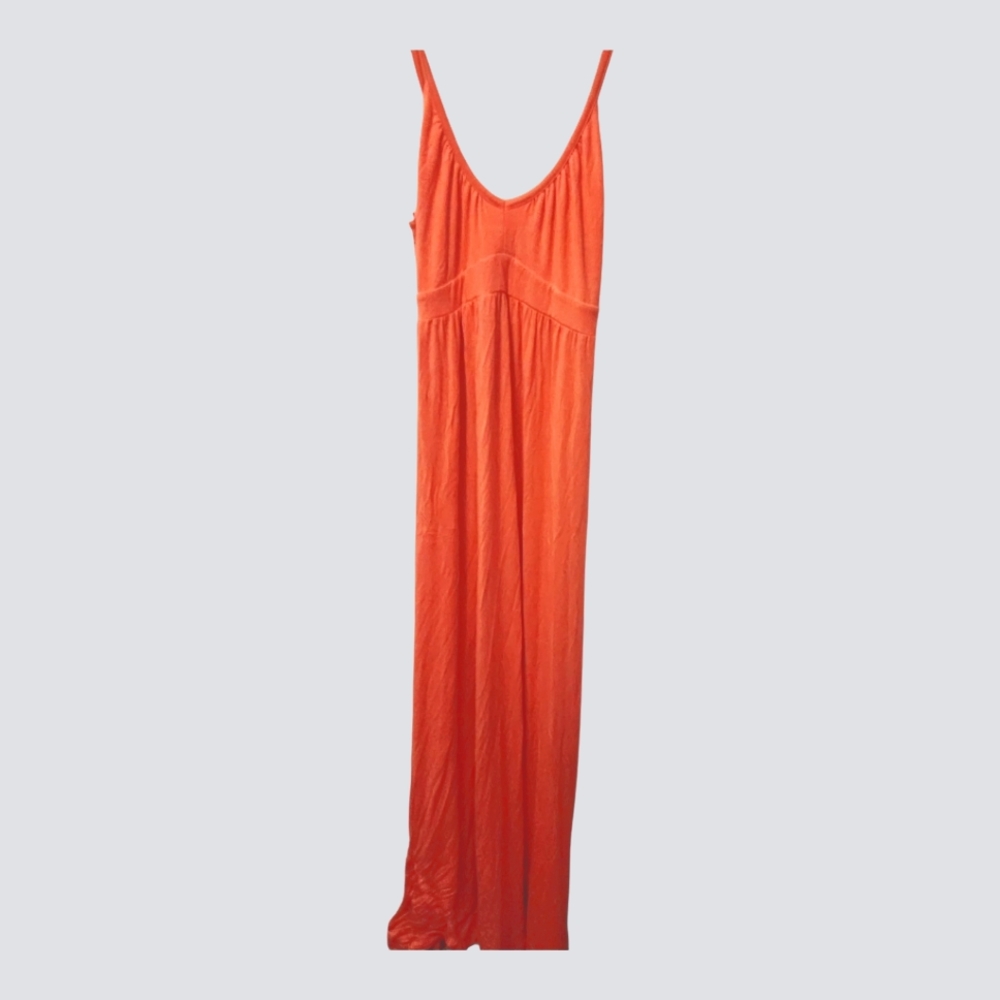 Old Navy Vibrant Orange Peachy Maxi Dress Size S/ P